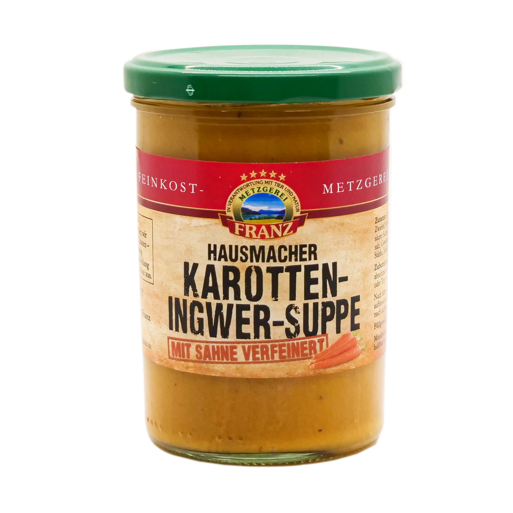 Hausmacher Karotten-Ingwer-Suppe – metzgerei-franz Hausmacher Karotten-Ingwer-Suppe – metzgerei-franz