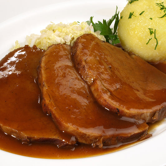 Zart geschmorter Ochsenbraten