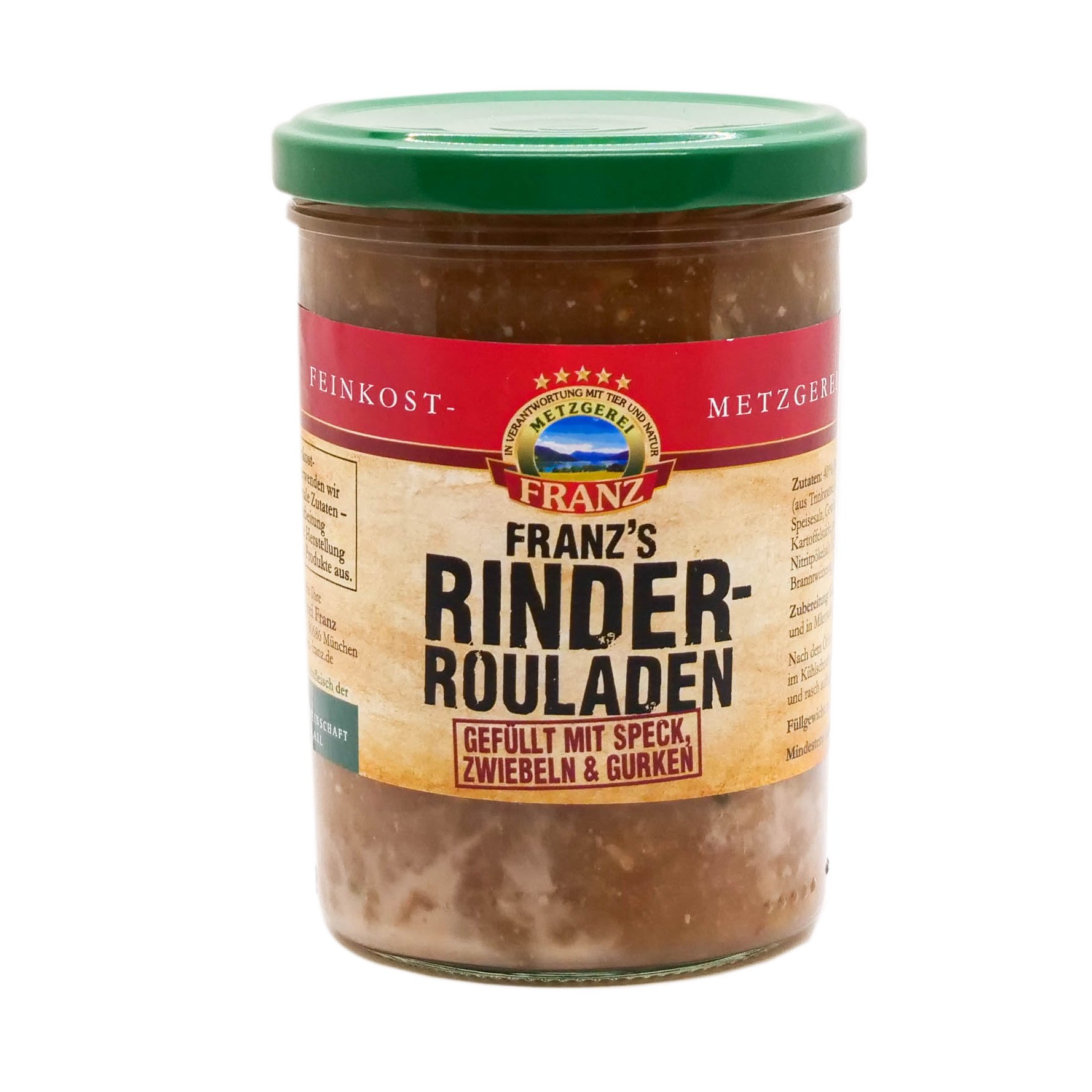 Franz's Rinderrouladen - Gefüllt mit Speck, Zwiebeln & Gurken ... Franz's Rinderrouladen - Gefüllt mit Speck, Zwiebeln & Gurken ...